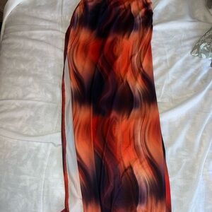 Vibrant Multicolor Maxi Skirt